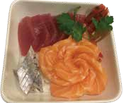 56. Sashimi salmón y atún