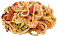 9d. Tallarines de marisco y verduras